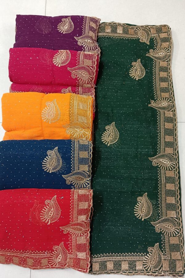 Paisley Border Butti Saree