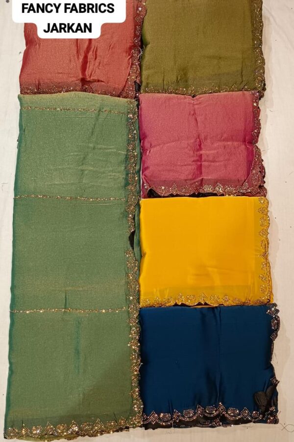 Fancy Jarkan Lace Border Saree