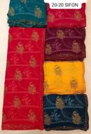 20-20 Chiffon Butti Saree