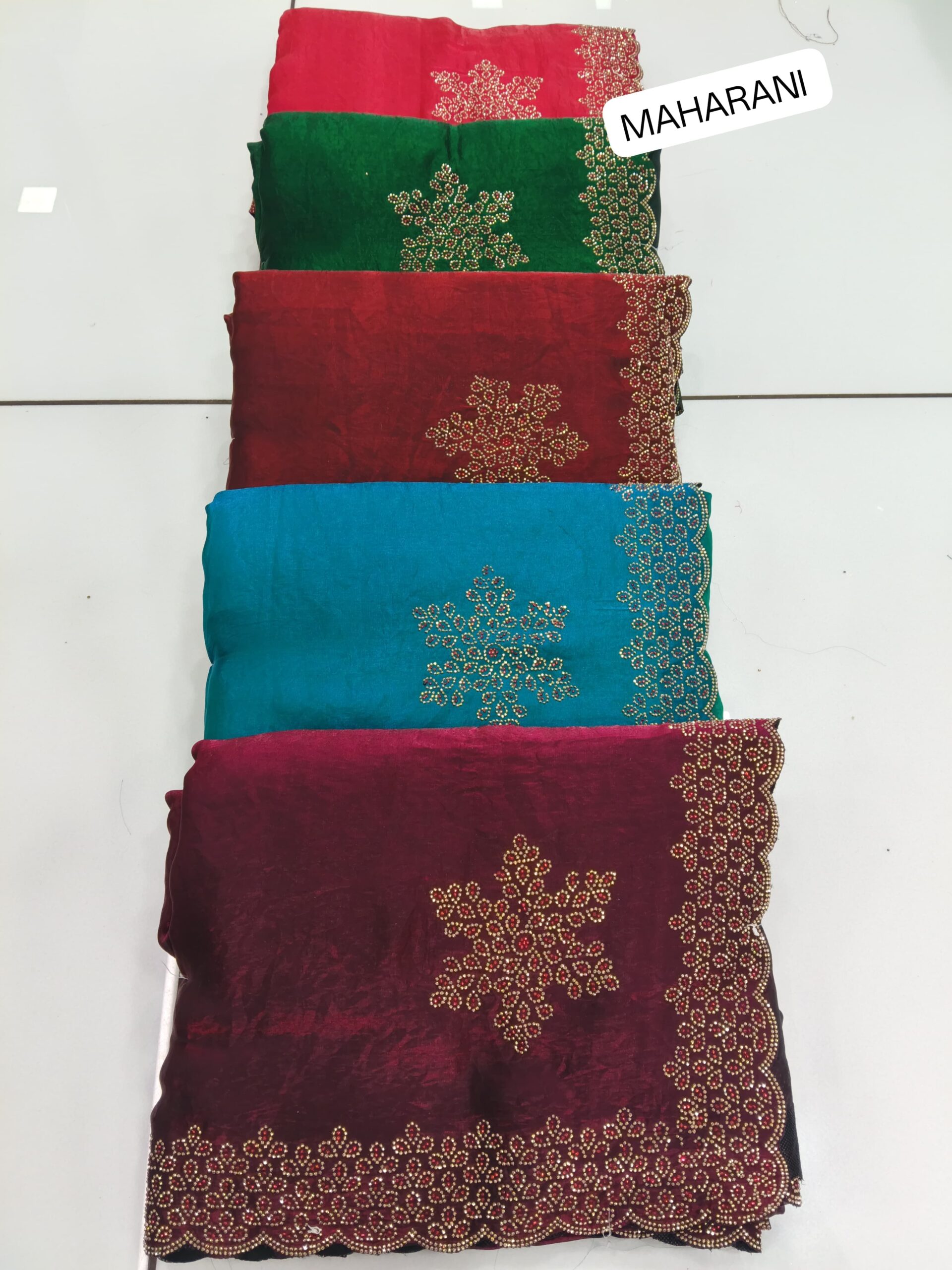 Maharani Floral Stonework Saree