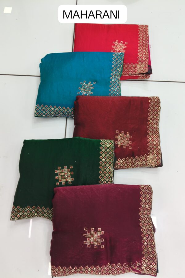 Maharani Diamond Border Saree