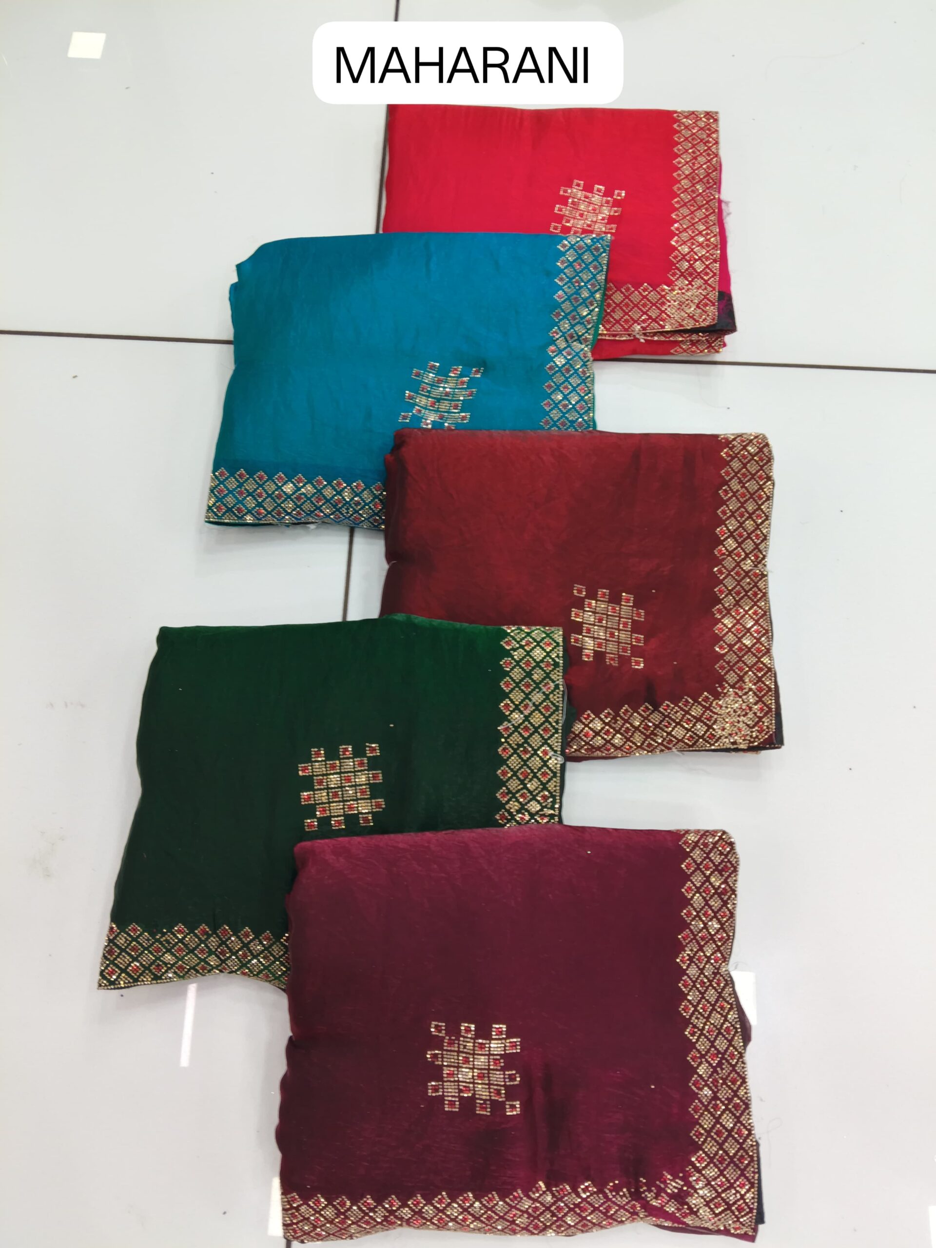 Maharani Diamond Border Saree