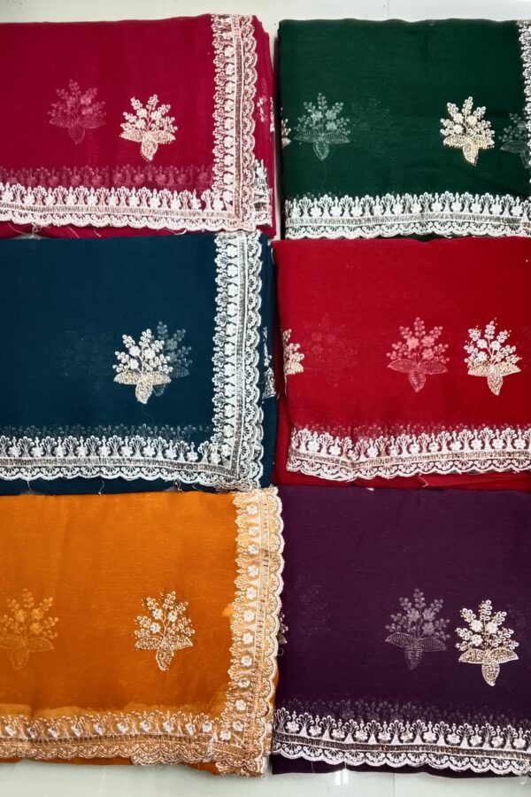 Bouquet Embroidered Saree