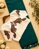 Designer Applique Blouse Saree