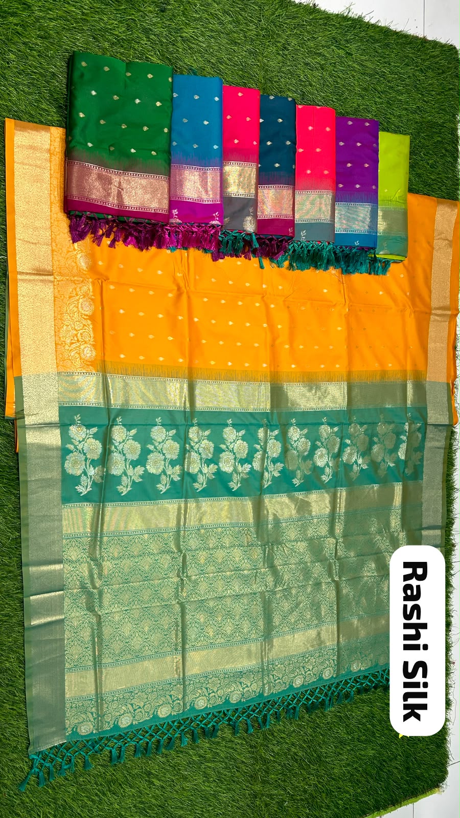 Rashi Silk Floral Zari Saree