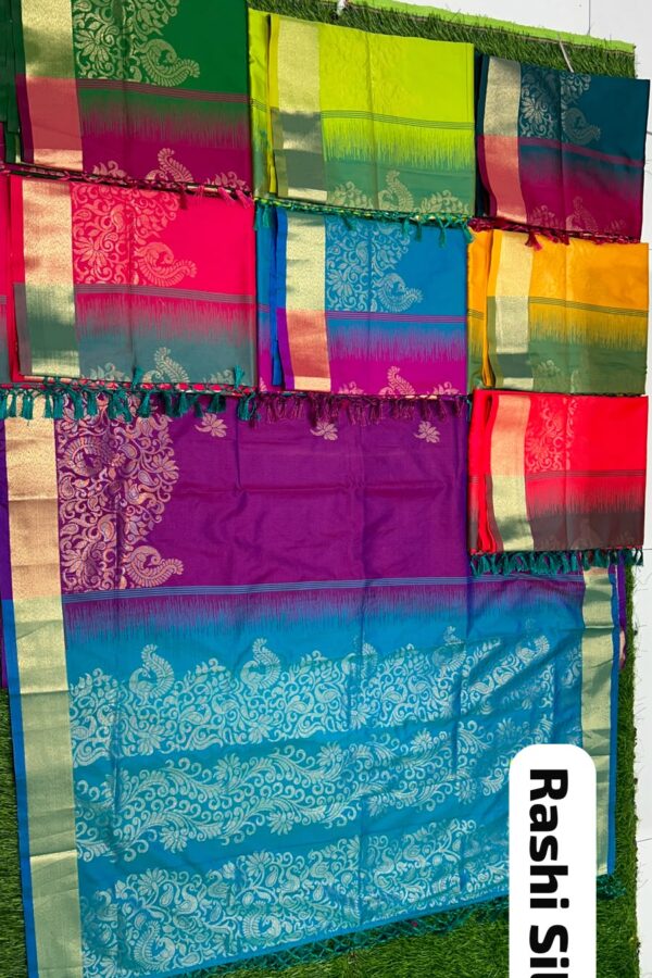 Rashi Silk Peacock Zari Saree