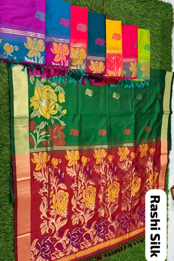 Floral Zari Pallu Saree